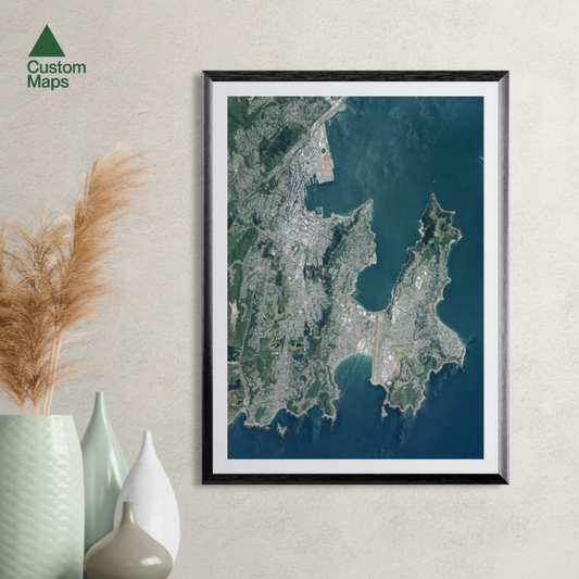 Aerial print of Wellington