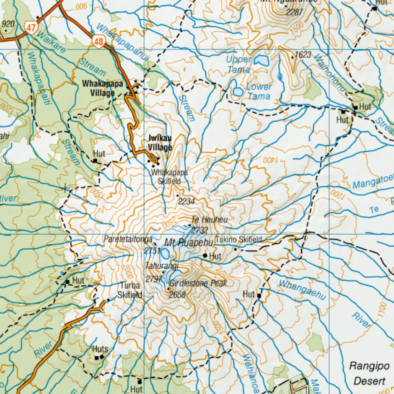 East Cape Wall Map