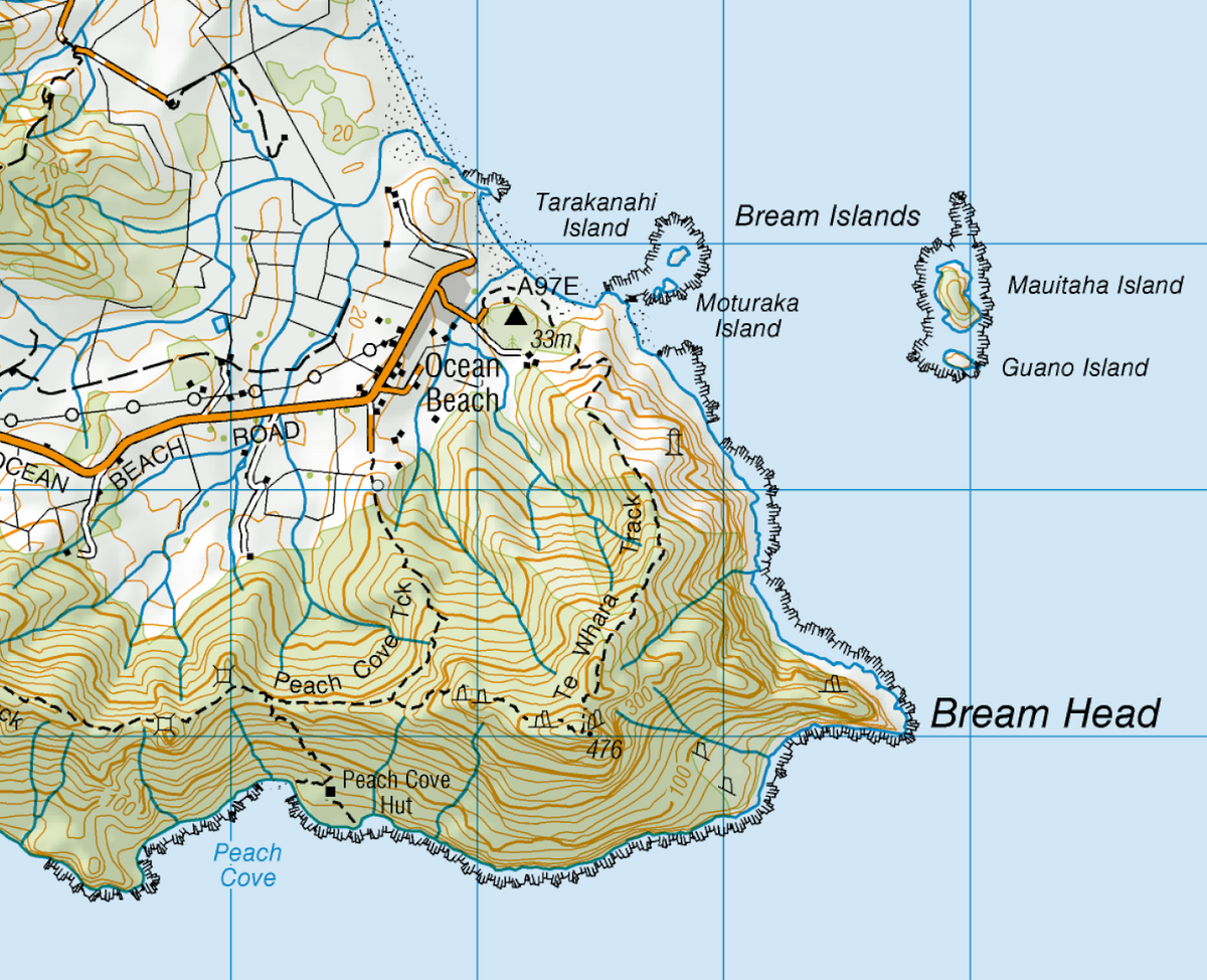 Whangārei & Bream Bay Wall Map