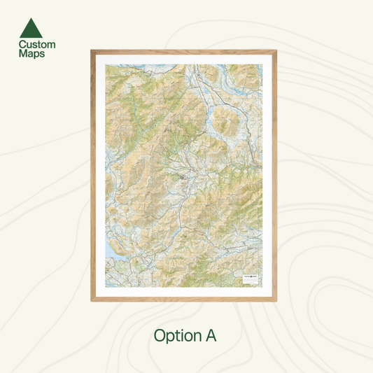Giant topo map of Castle Hill