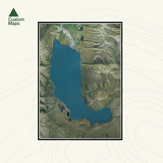 Lake Ōhau Aerial Print