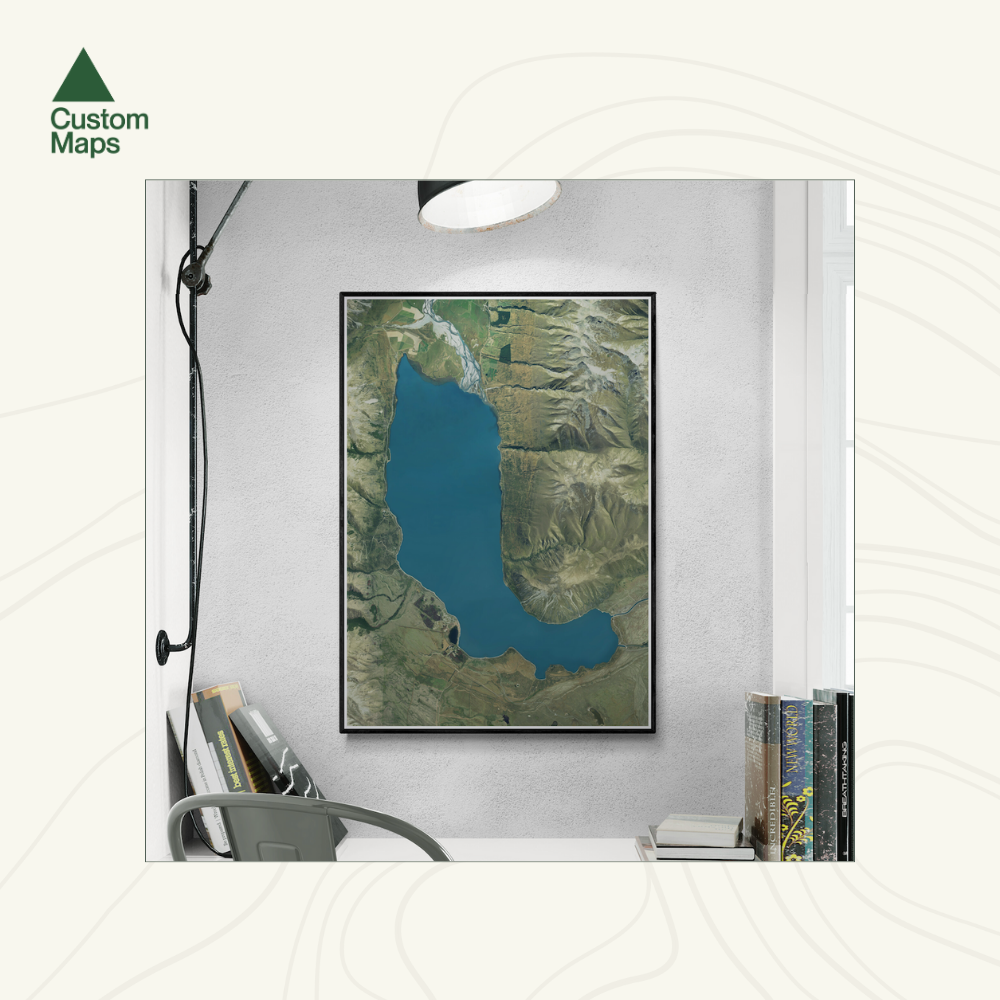 Lake Ōhau Aerial Print