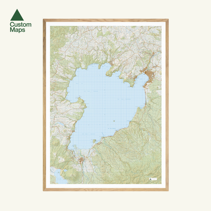 Lake Taupō Wall Map