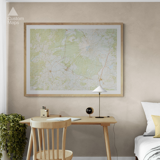 Ohakune and Mount Ruapehu Wall Map