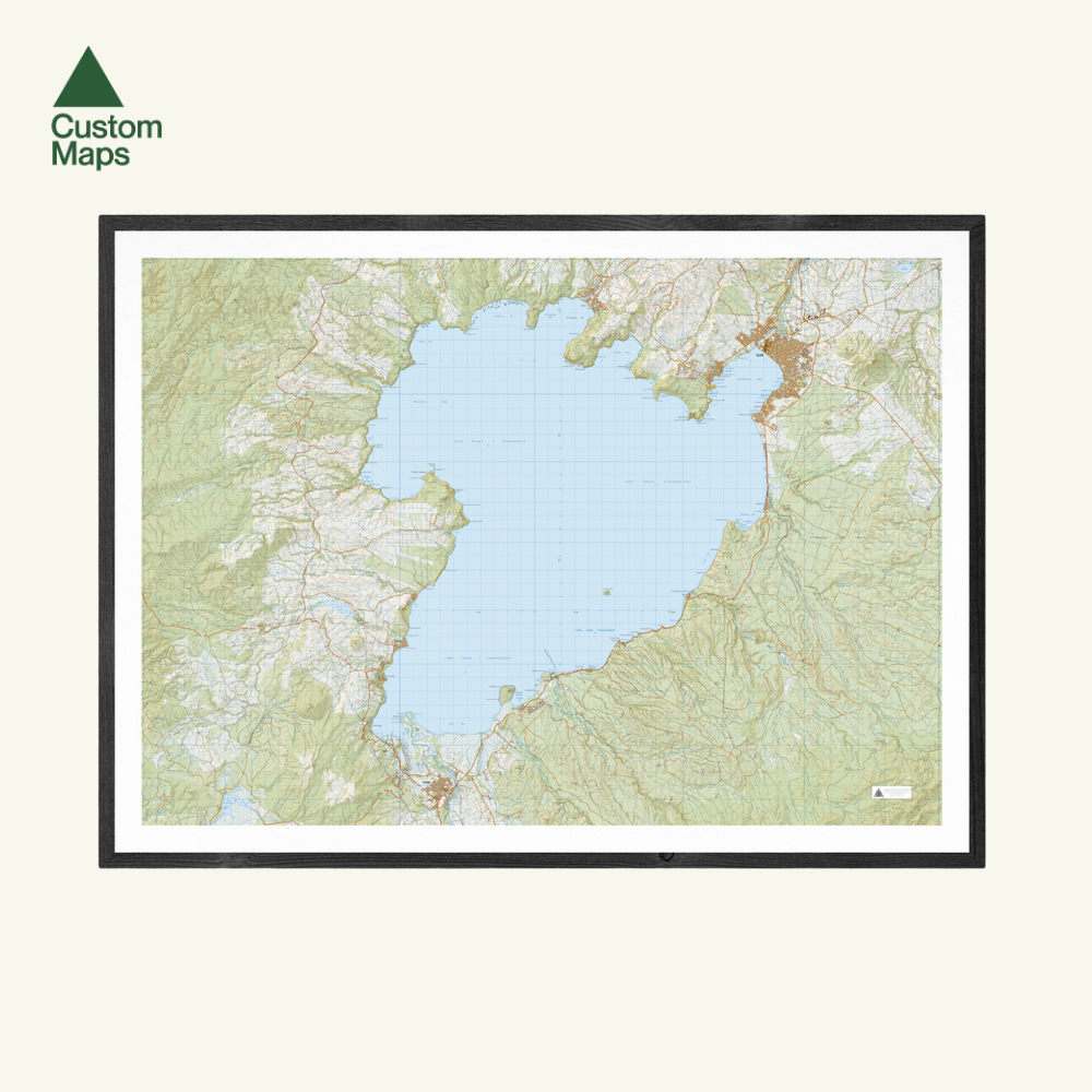 Lake Taupō Wall Map