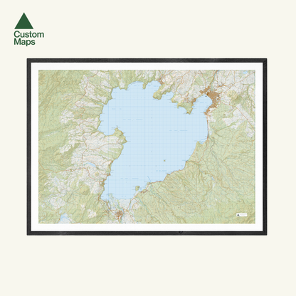Lake Taupō Wall Map