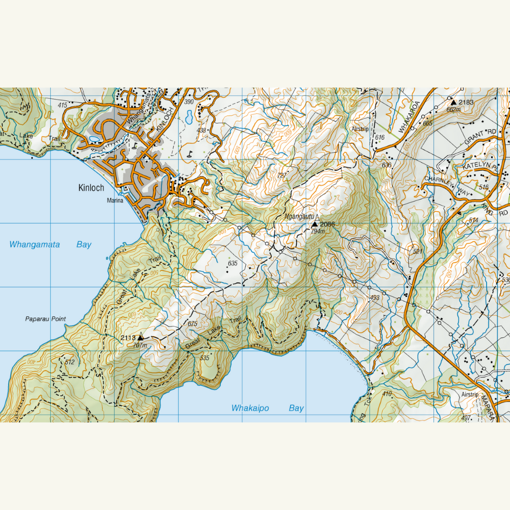 Lake Taupō Wall Map