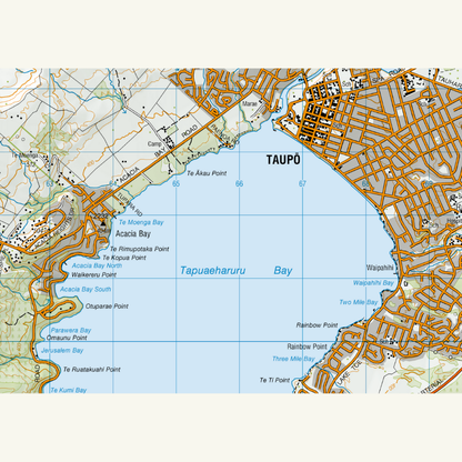 Lake Taupō Wall Map