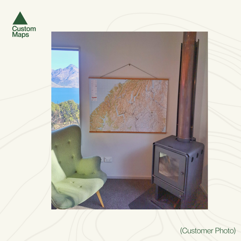 A0 framed map