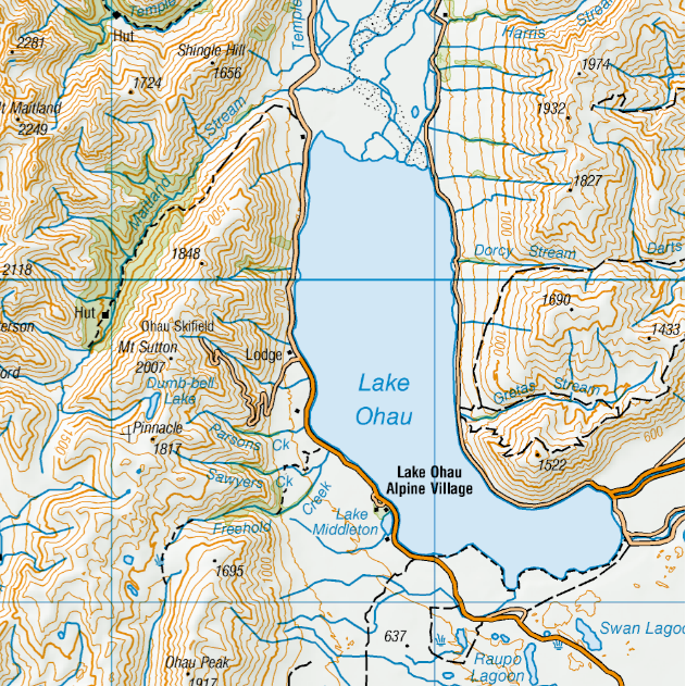 Central Otago, Dunedin and Timaru Giant Wall Map – Custom Maps