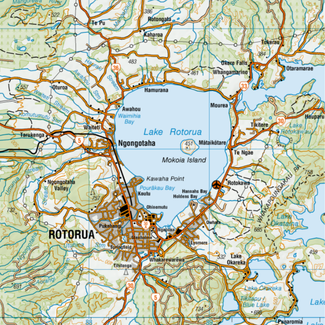 East Cape Wall Map