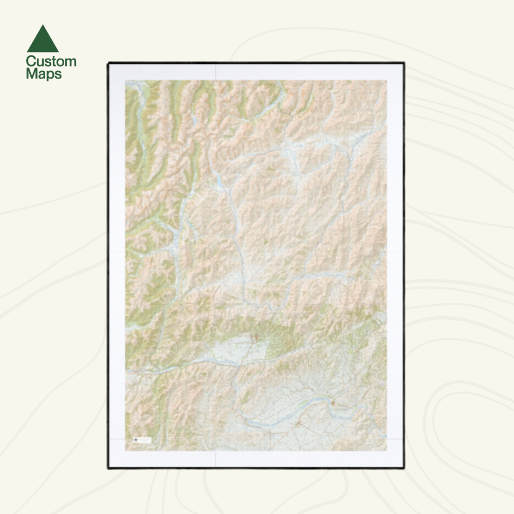 Hanmer Map South Island - NZ Custom Maps