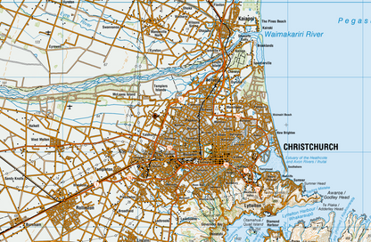 Detail of Coast to Coast Map 