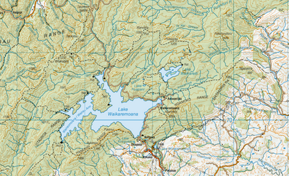 East North Island Wall Map