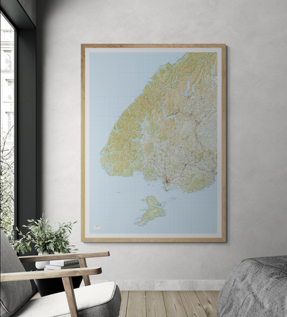 Fiordland, Stewart Island and Southland Wall Map