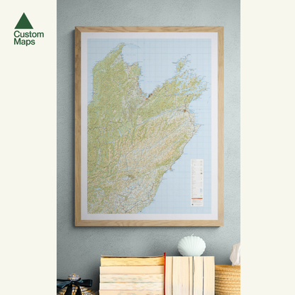 Top of the South Island Wall Map - Nelson, Blenheim, Marlborough and Beyond