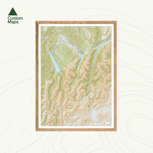 Nelson Lakes and St Arnaud Range Wall Map