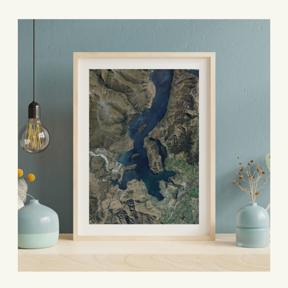 Wānaka Township Aerial Print
