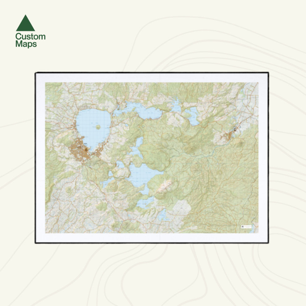 Rotorua Wall Map – Custom Maps
