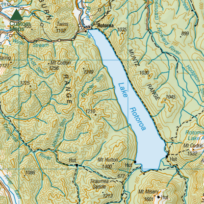 Top of the South Island Wall Map - Nelson, Blenheim, Marlborough and Beyond