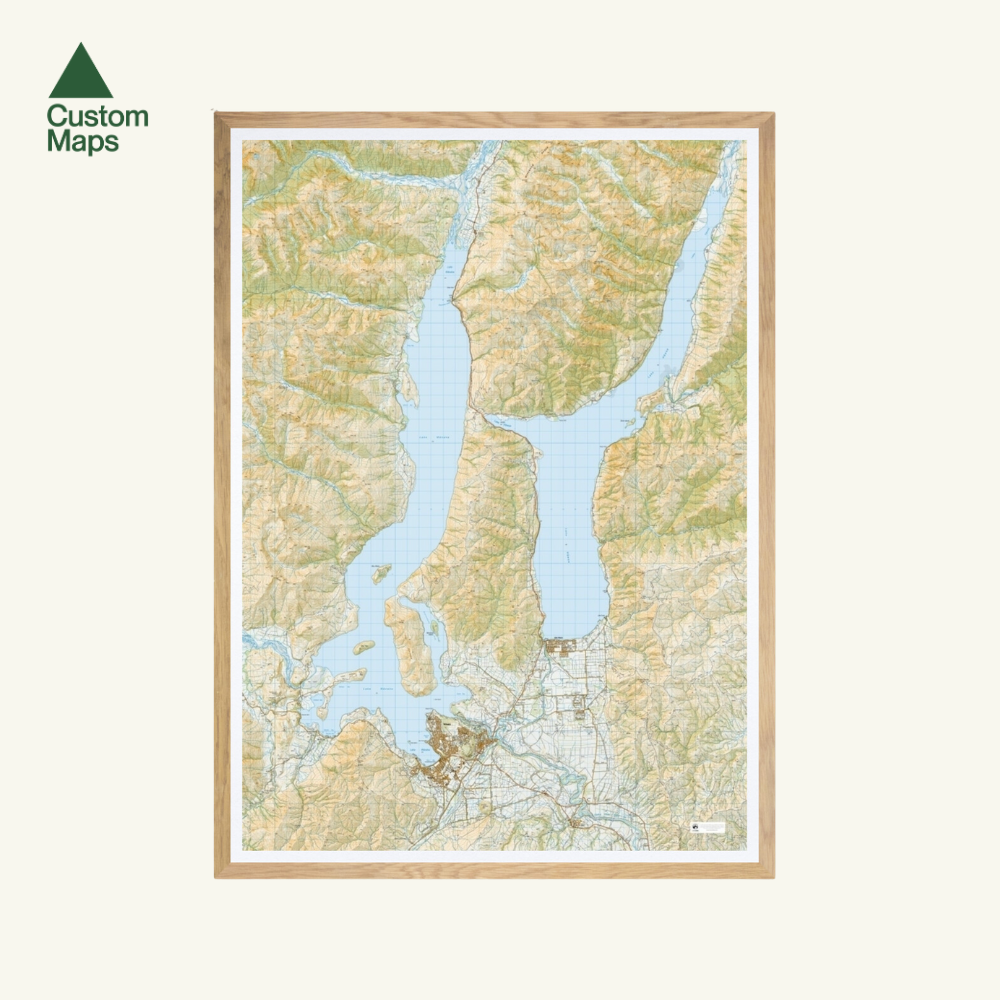 Wānaka and Hāwea Giant Wall Map – Custom Maps
