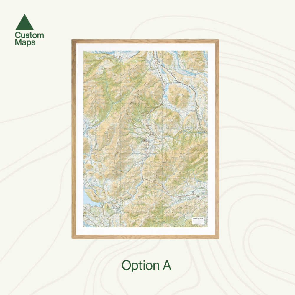 Giant topo map of Castle Hill