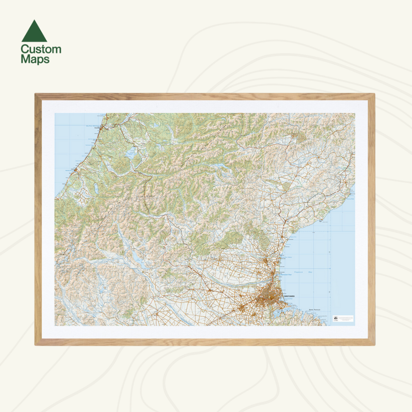 Coast to Coast Wall Map - Custom Maps