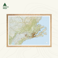 Dunedin & Otago Peninsula Wall Map