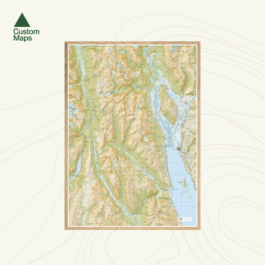 Topographic map of the Routeburn Great Walk