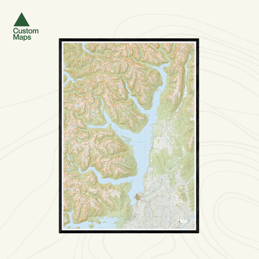 Te Anau topo map.