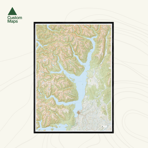Lake Te Anau Wall Map – Custom Maps